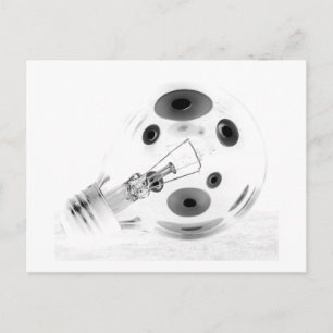 POSTAL BOMBA DE LUZ GRANDE B&W NEGATIVO