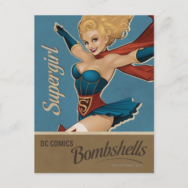Postal Bomba de superchica (Anverso)