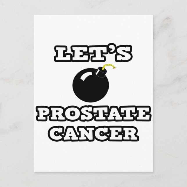 Postal Bombardeemos el cáncer de próstata (Anverso)