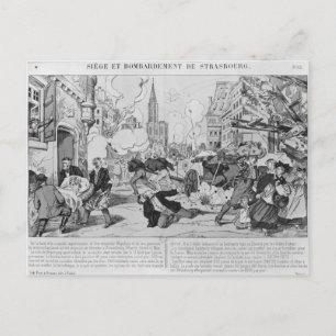 Postal Bombardeo y asedio a Estrasburgo