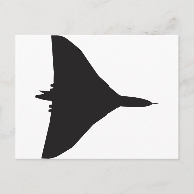 Postal Bombardero vulcano de RAF (Anverso)