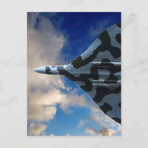 Postal Bombardero vulcano en vuelo