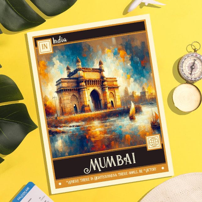 Postal Bombay, India | Pintura de época (Subido por el creador)