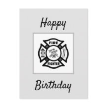 Bombero llama feliz cumpleaños