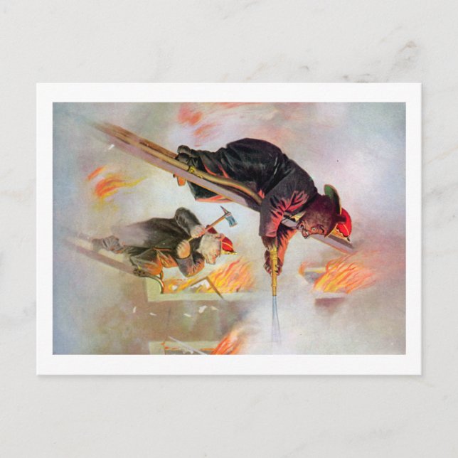 Postal Bomberos de oso Roosevelt (Anverso)