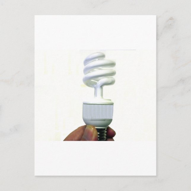 Postal Bombilla fluorescente compacta (Anverso)