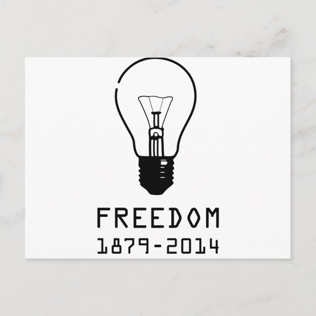 Postal Bombilla (LOGO NEGRO) (Anverso)