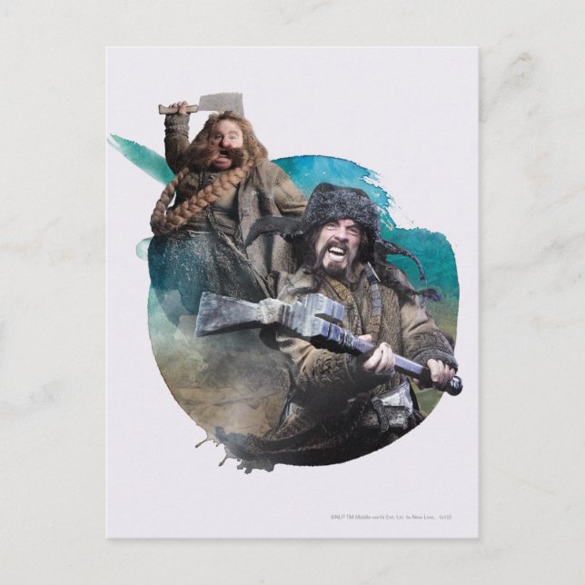 Postal Bombur y Bofur (Anverso)