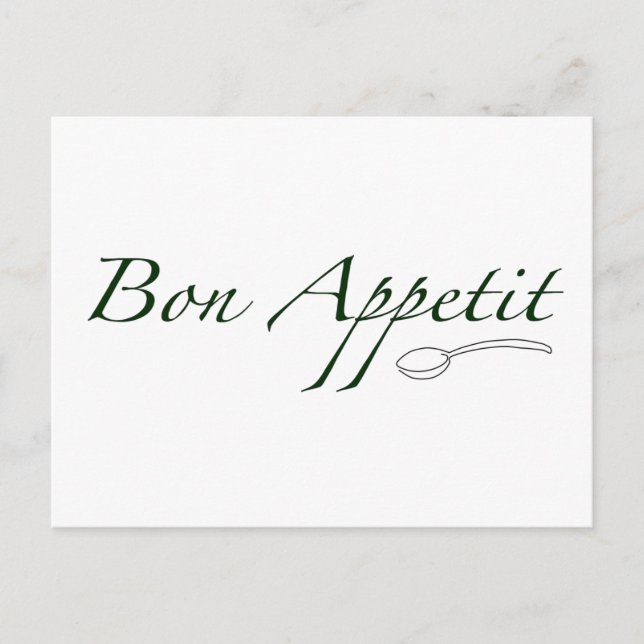 Postal Bon Appetit (Anverso)
