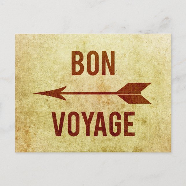 Postal Bon Voyage (Anverso)