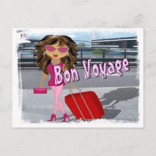 Postal Bon Voyage Diva