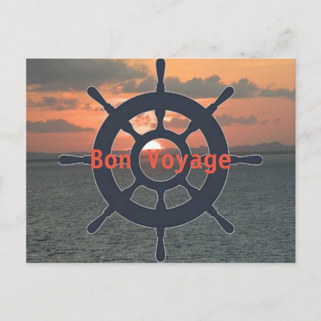 Postal Bon Voyage Post Card (Anverso)
