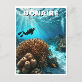 Postal Bonaire Caribe Países Bajos Buceo Scuba