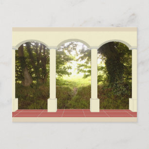 Postal Bonamargy Friary a través de Archway