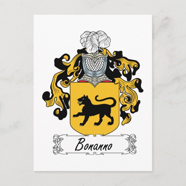 Postal Bonanno Family Crest (Anverso)
