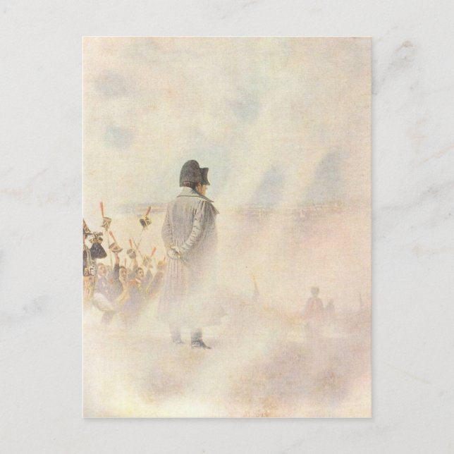 Postal Bonaparte antes de Moscú (Anverso)