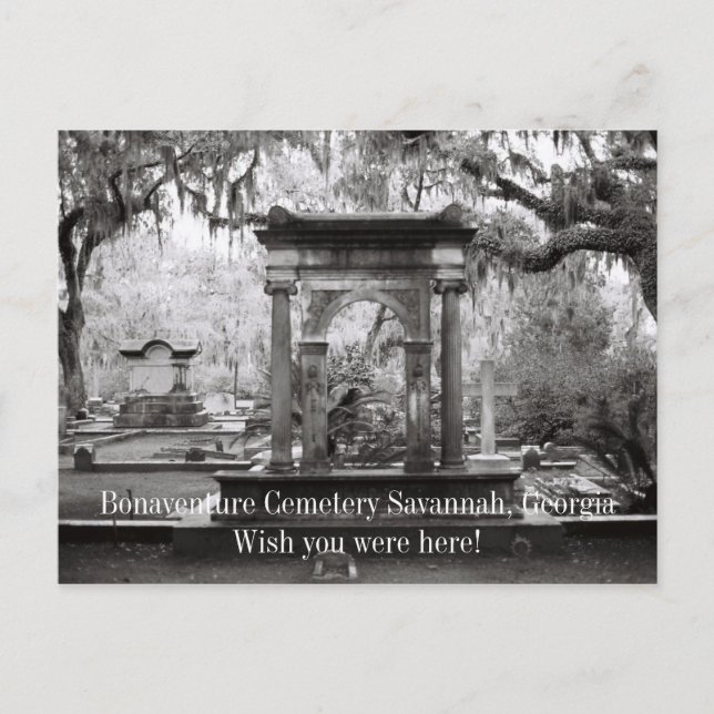 Postal Bonaventure Cemetery Savannah (Anverso)
