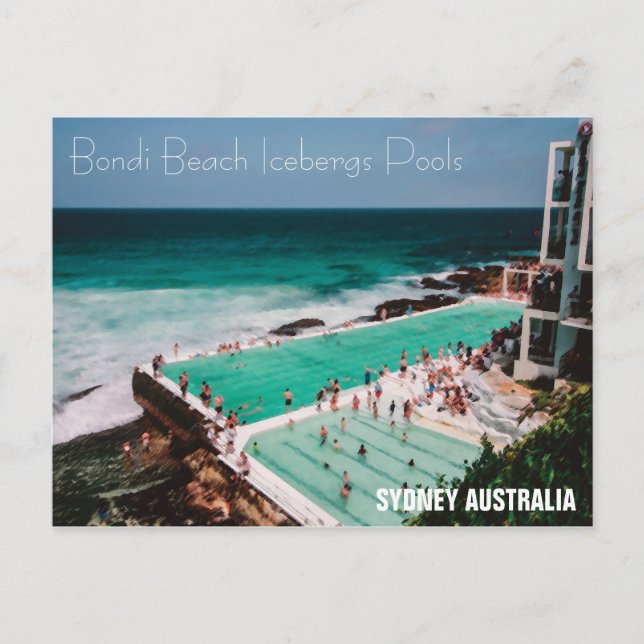 Postal Bondi Beach Icebergs Pool - Postcard (Anverso)