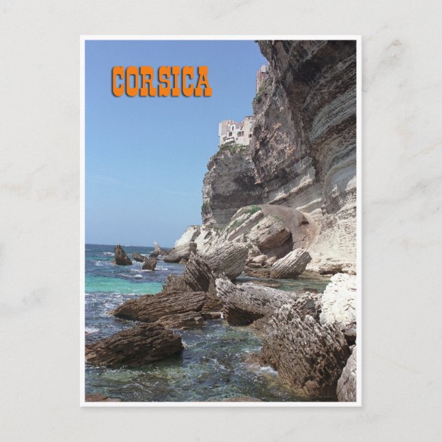 Postal Bonifacio, Córcega, Francia (Anverso)