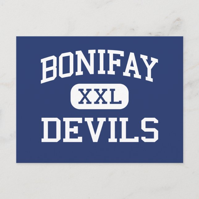 Postal Bonifay Devils Middle School Bonifay Florida (Anverso)