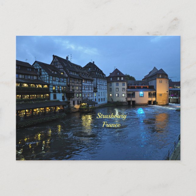 Postal Bonita Estrasburgo, Francia (Anverso)
