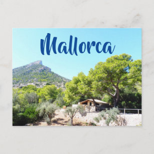 Postal Bonita montaña rústica en Mallorca Postcard