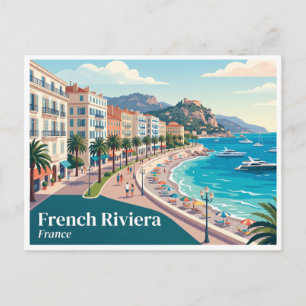 Postal Bonita Promenade des Anglais Francia