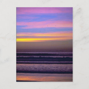 Postal Bonita puesta de sol: Pacific Beach, California