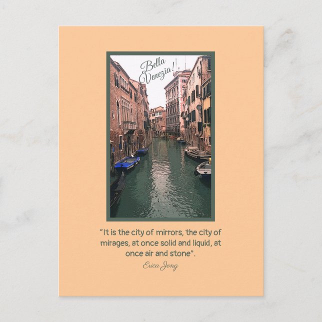 Postal BONITA VENECIA/Bella Venezia! (Anverso)