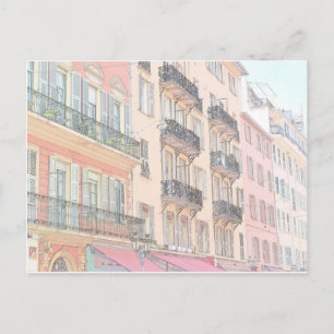 Postal Bonitas calles de la ciudad de Francia