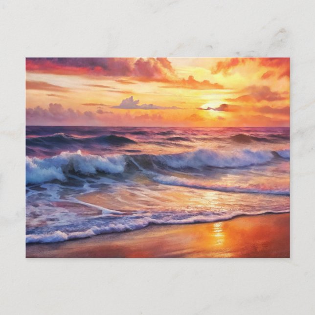 Postal Bonito atardecer (Anverso)
