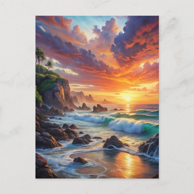 Postal Bonito atardecer (Anverso)