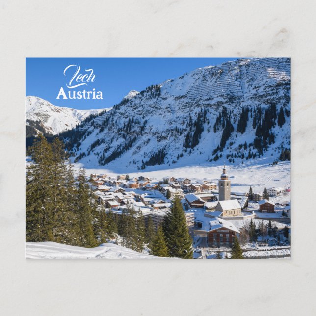 Postal Bonito Austria Lech am Arlberg Vorarlberg (Anverso)