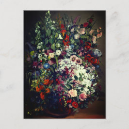 Postal Bonito Bouquet de flores en una bolsa