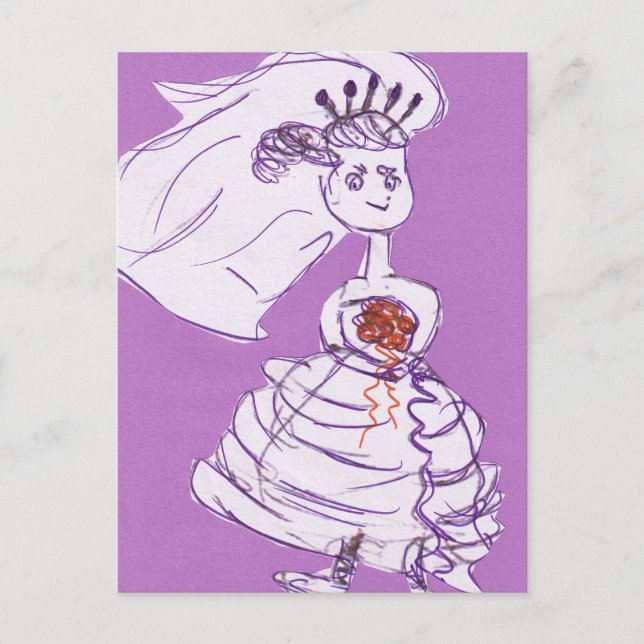 Postal Bonito Bride Bachelorette (Anverso)