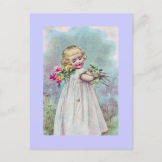 Postal Bonito Chica victoriano