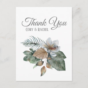 Postal Bonito Earth Tone Boho Bouquet Gracias