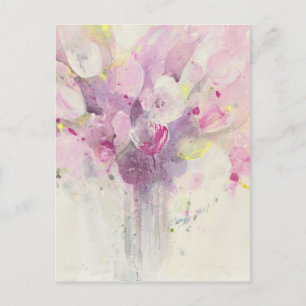 Postal Bonito en primavera   Bouquet rosa suave
