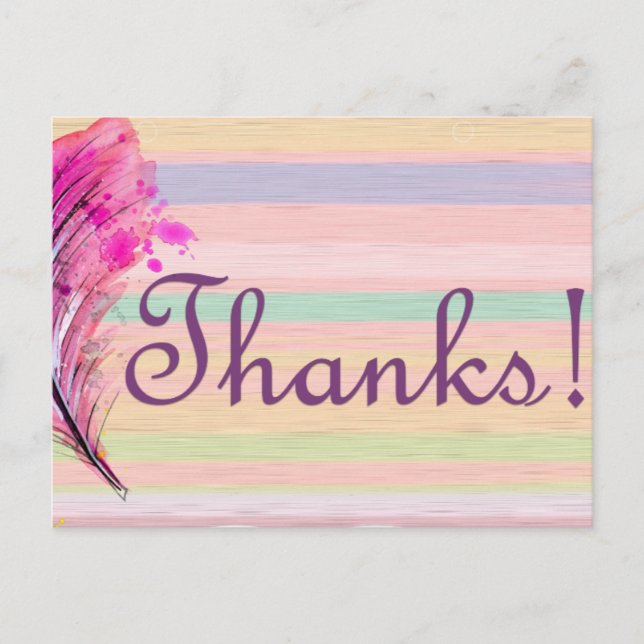 Postal Bonito lindo Gracias (Anverso)