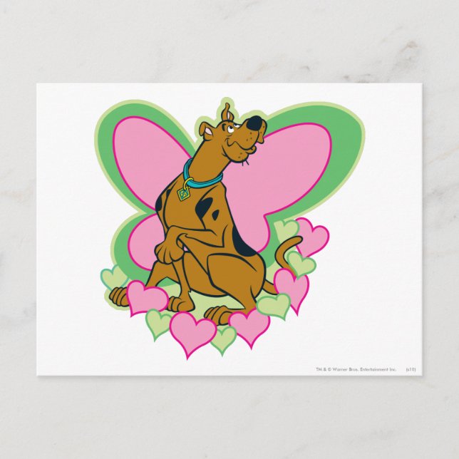 Postal Bonito Mariposa Scooby-Doo (Anverso)
