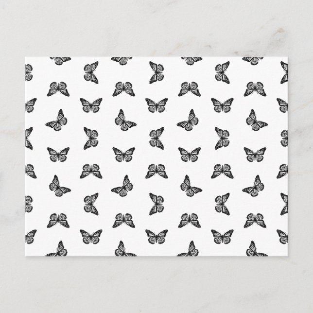 Postal Bonito Mariposa Vintage PERSONALIZADO de arte anti (Anverso)