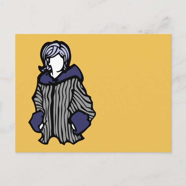 Postal bonito morado (Anverso)