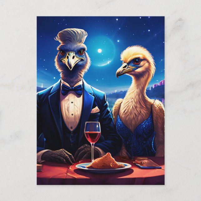 Postal Bonito Ostrich (Anverso)