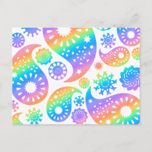 Postal Bonito Paisley Design.