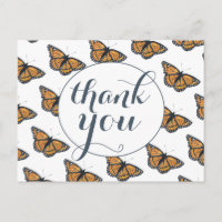 Bonito Patrón de mariposa monarca Gracias
