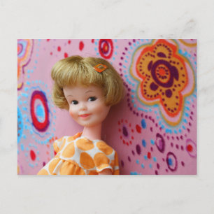 Postal Bonito Penny Brite con flores