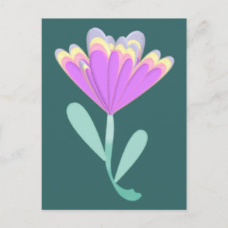Postal Bonito Púrpura Flor