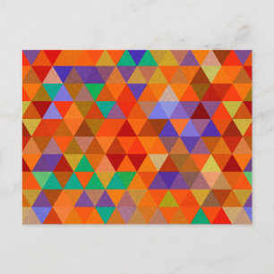 Postal Bonito Triangle grunge patrón I + tus ideas