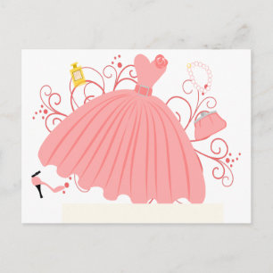 Postal Bonito Vestido Hermoso