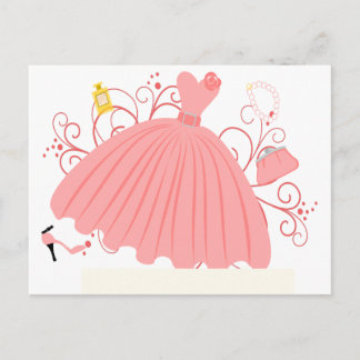 Postal Bonito Vestido Hermoso